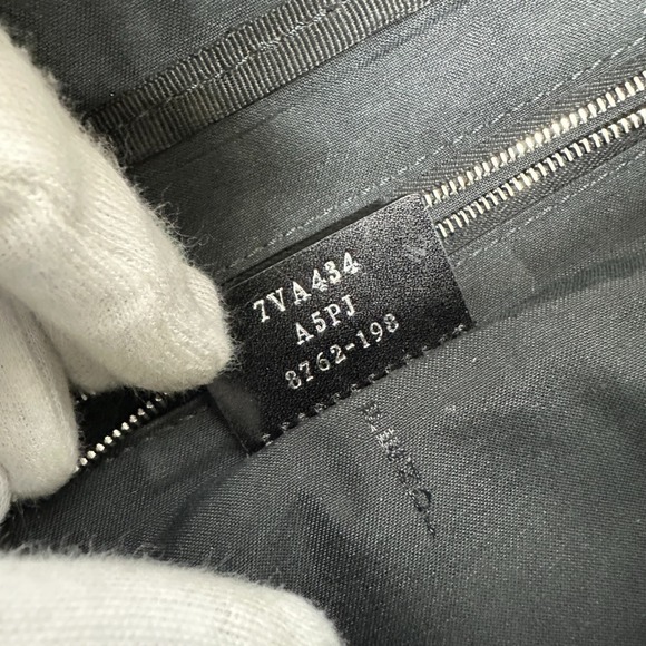 FENDI Black Leather Zucca Shoulder Bag - Picture 12 of 12